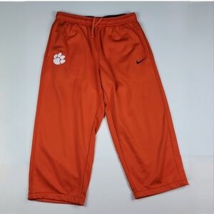 Nike Therma Fit Orange Clemson University Tigers Sweatpants Youth Size XL